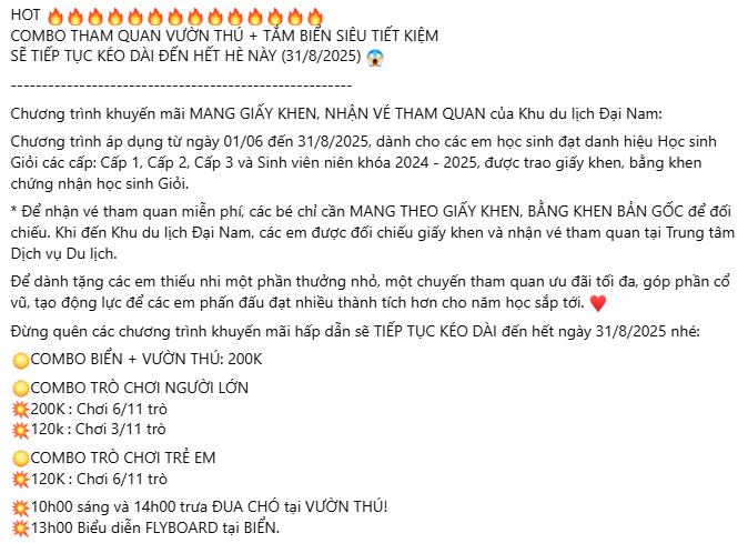Khu du lịch Đại Nam 6.000 tỷ của vợ chồng bà Nguyễn Phương Hằng công bố thông tin gây bất ngờ- Ảnh 1.