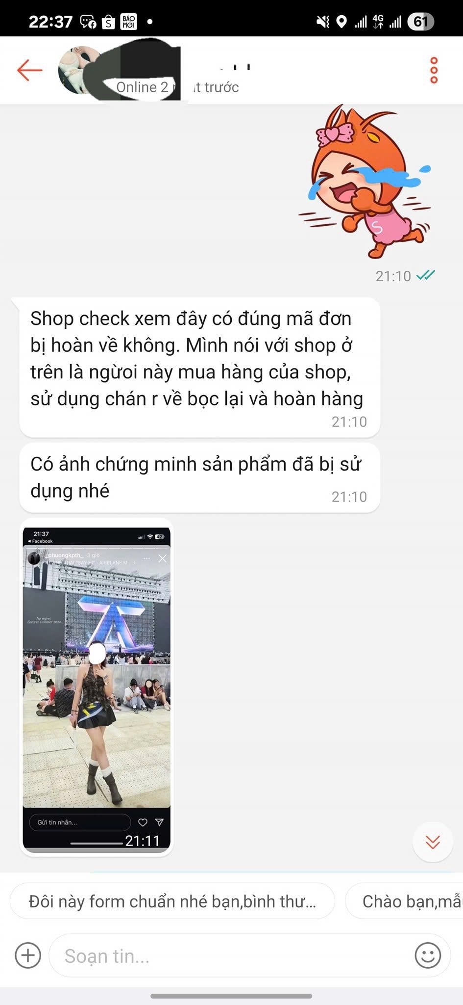 Cả c&otilde;i mạng tức giận: C&ocirc; g&aacute;i &ldquo;ho&agrave;n h&agrave;ng&rdquo; sau khi mặc 3 tiếng v&agrave; dầm mưa tại concert Anh Trai Say Hi!- Ảnh 3.