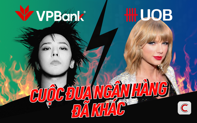 Từ chuyện VPBank mang G-Dragon về Việt Nam đến việc Taylor Swift giúp UOB tăng 130% mở thẻ: Cuộc đua ngân hàng đã khác - Ảnh 1. Từ chuyện VPBank mang G-Dragon về Việt Nam đến việc Taylor Swift giúp UOB tăng 130% mở thẻ: Cuộc đua ngân hàng đã khác - Ảnh 1.