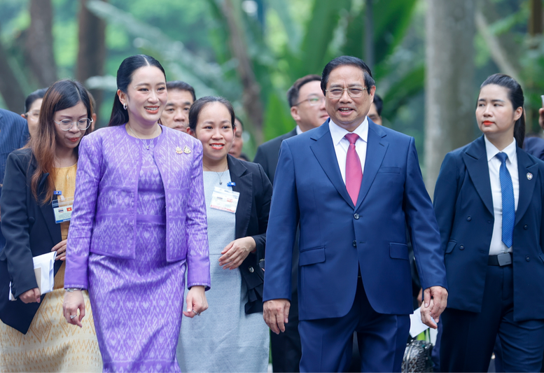 Thủ tướng Phạm Minh Chính đón tiếp Thủ tướng Thái Lan Paetongtarn Shinawatra tại Việt Nam - Ảnh 7.