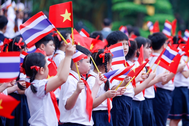 Thủ tướng Phạm Minh Chính đón tiếp Thủ tướng Thái Lan Paetongtarn Shinawatra tại Việt Nam - Ảnh 6.