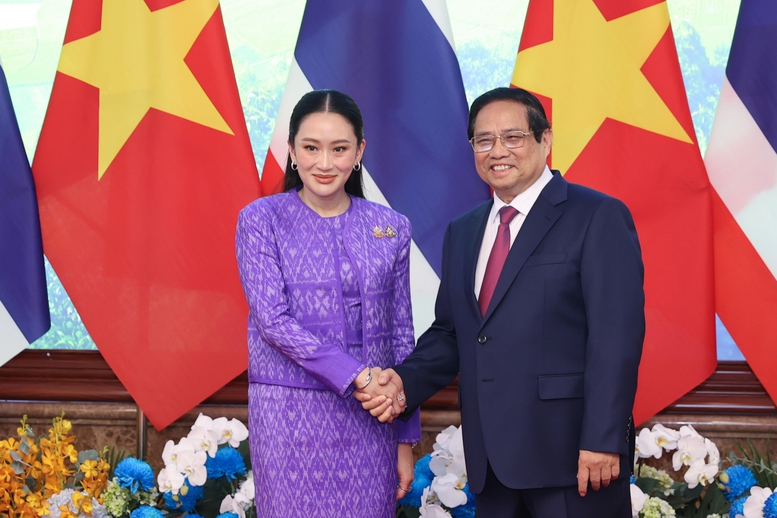 Thủ tướng Phạm Minh Chính đón tiếp Thủ tướng Thái Lan Paetongtarn Shinawatra tại Việt Nam - Ảnh 9.