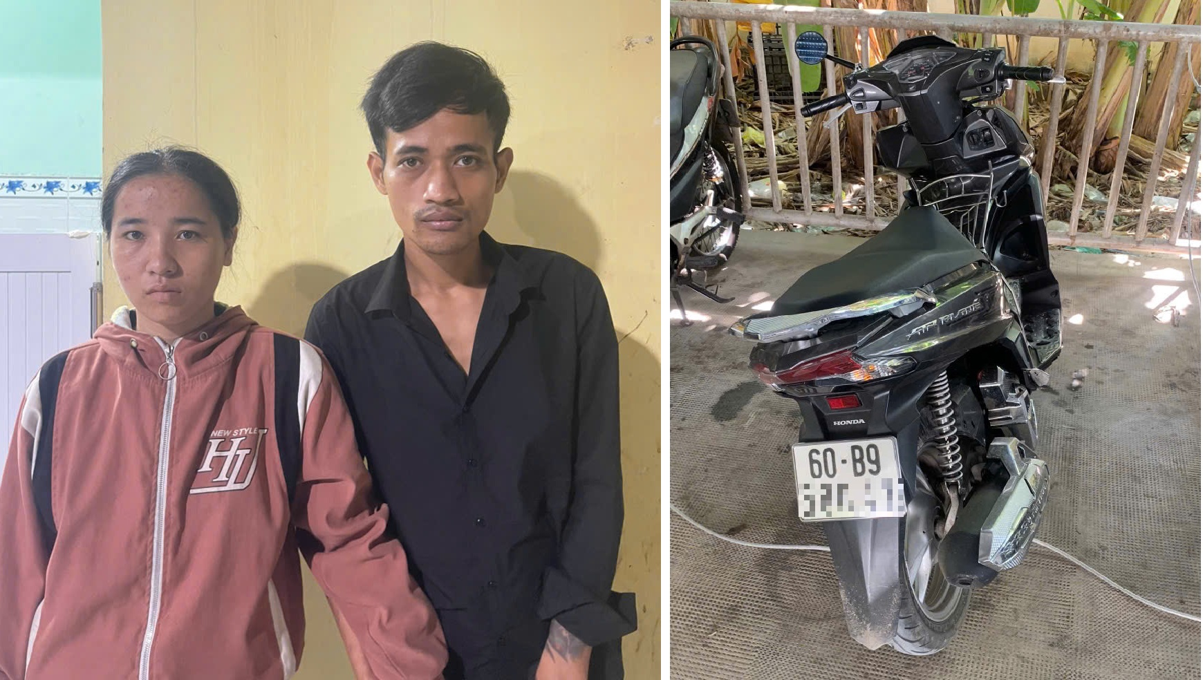 Bắt đôi nam nữ trộm xe máy Tại Biên Hòa: Hành vi đáng lên án - Ảnh 1.