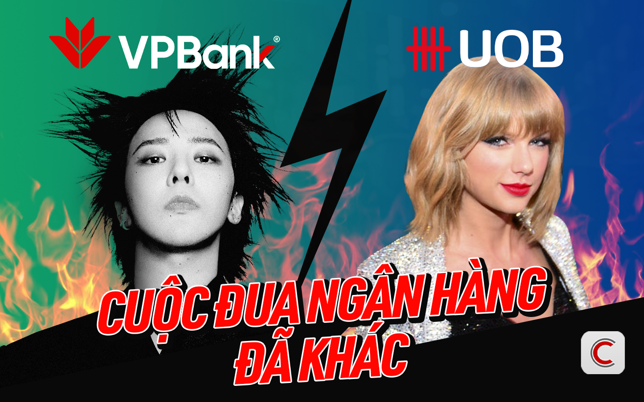 Từ chuyện VPBank mang G-Dragon về Việt Nam đến việc Taylor Swift giúp UOB tăng 130% mở thẻ: Cuộc đua ngân hàng đã khác- Ảnh 1.