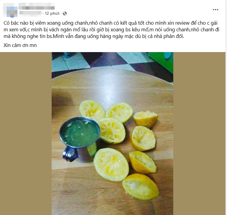 Uống 6 quả chanh mỗi sáng để thải độc cơ thể và sự hối hận của một nạn nhân khi tin theo mạng xã hội- Ảnh 3. Uống 6 quả chanh mỗi sáng để thải độc cơ thể và sự hối hận của một nạn nhân khi tin theo mạng xã hội- Ảnh 3.