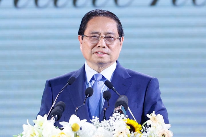 Thủ tướng Phạm Minh Ch&iacute;nh dự lễ khởi c&ocirc;ng dự &aacute;n 1 , 5 tỷ USD của Tập đo&agrave;n Trump tại Hưng Y&ecirc;n - Ảnh 1.