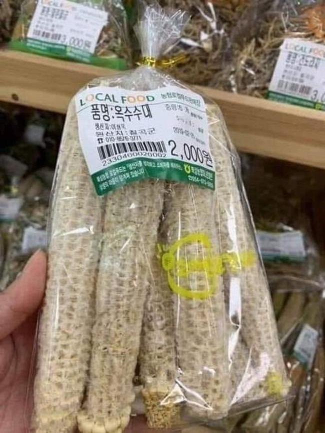 Thứ ‘cùi bắp’ vứt đầy ngoài ruộng ở Việt Nam được bán ở siêu thị Hàn Quốc, giá hàng trăm nghìn đồng/kg- Ảnh 2.