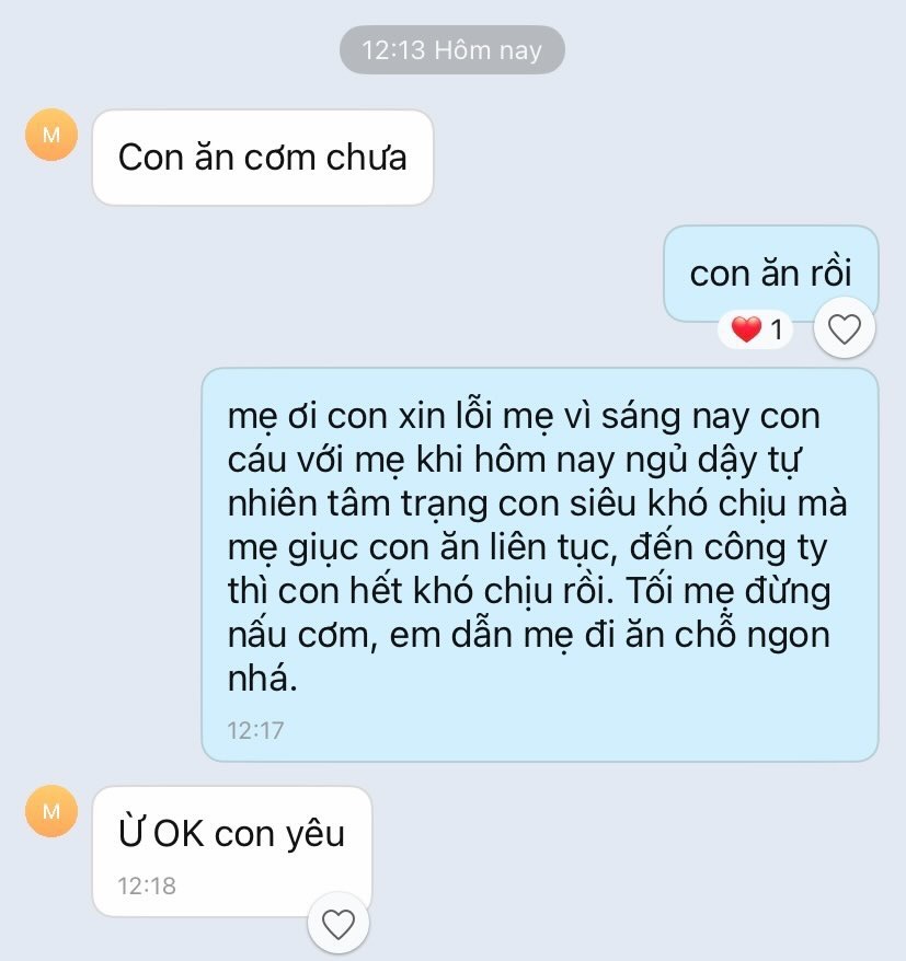 Bức ảnh chụp màn hình đoạn tin nhắn Zalo giữa con gái và mẹ đang gây sốt trên Threads- Ảnh 1.