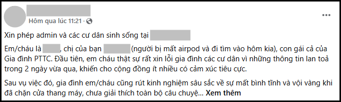 To&agrave;n cảnh vụ chặn thang m&aacute;y đ&ograve;i tai nghe của Gia đ&igrave;nh PTTC: Tai nghe kh&ocirc;ng phải l&agrave; thứ duy nhất bị mất- Ảnh 7.
