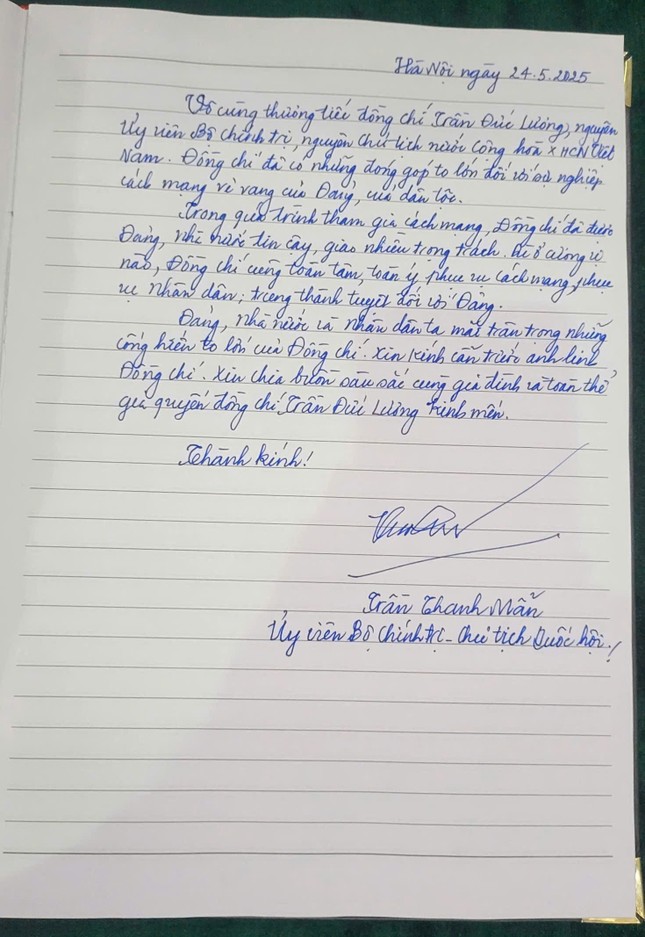 Lễ viếng nguyên Chủ tịch nước Trần Đức Lương - Ảnh 46.