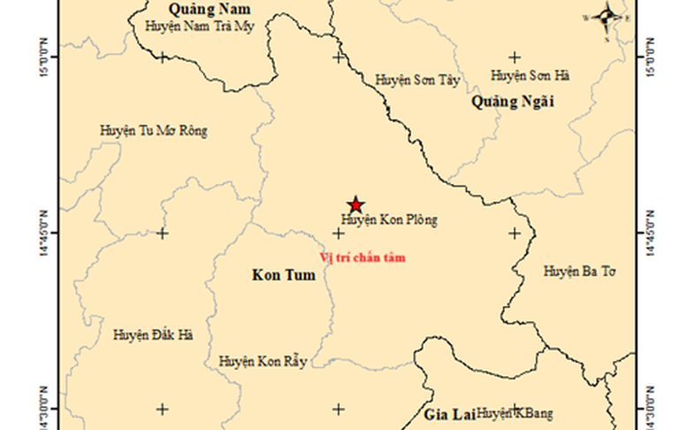13 Trận động đất xảy ra tại Quảng Nam và Kon Tum trong hai ngày liên tiếp - Ảnh 2.
