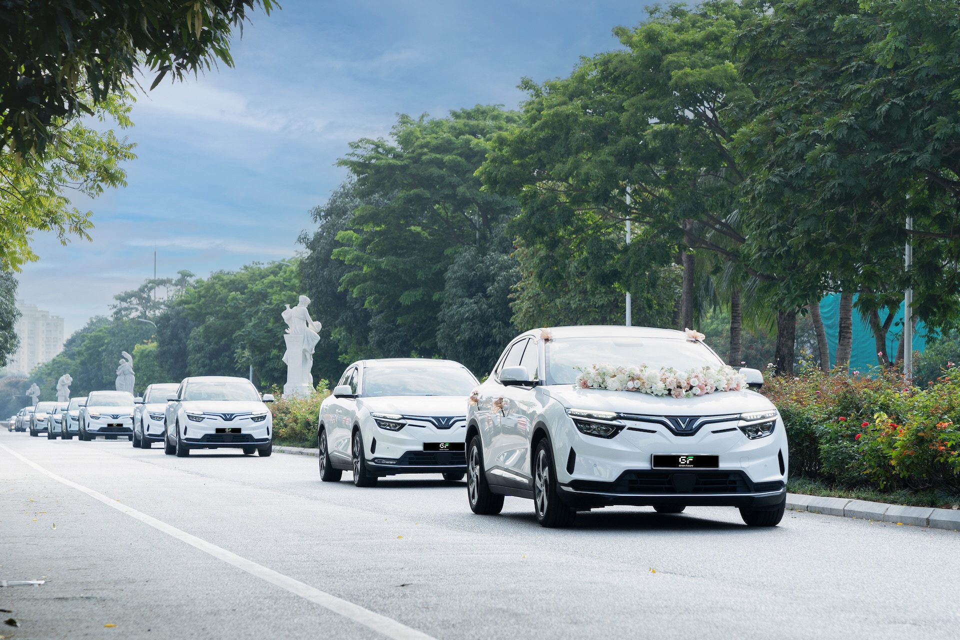 thuê xe điện VinFast đón dâu - Ảnh 1.
