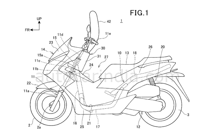 Hé lộ bằng sáng chế túi khí trên Honda PCX: Xe tay ga có thể sớm được trang bị công nghệ từng chỉ có trên ô tô- Ảnh 3.