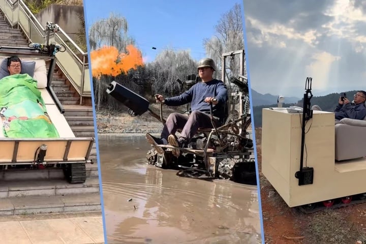 ' Dị nhân ' Gu Yupeng chế tạo 300 chiếc xe kỳ lạ trên núi cao trong 7 năm - Ảnh 1.