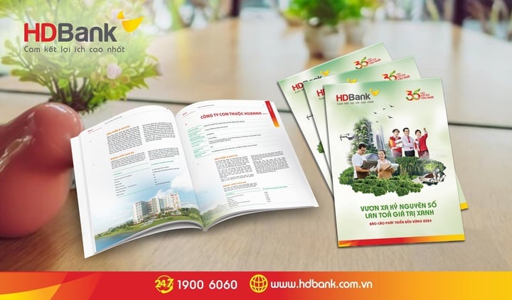 B&aacute;o c&aacute;o ph&aacute;t triển bền vững HDBank: Vươn xa kỷ nguy&ecirc;n số - Lan tỏa gi&aacute; trị xanh - Ảnh 1.
