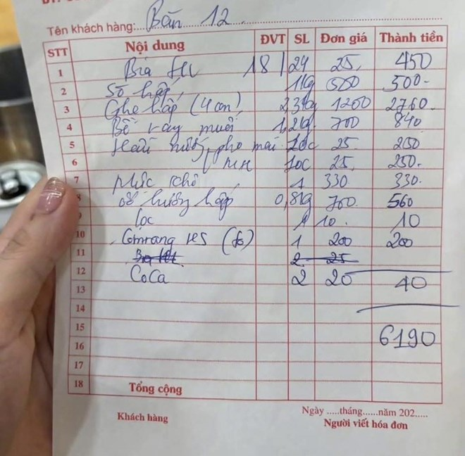 Thực hư vụ h&oacute;a đơn 4 con ghẹ nặng 2,3 kg ở Hạ Long- Ảnh 1.