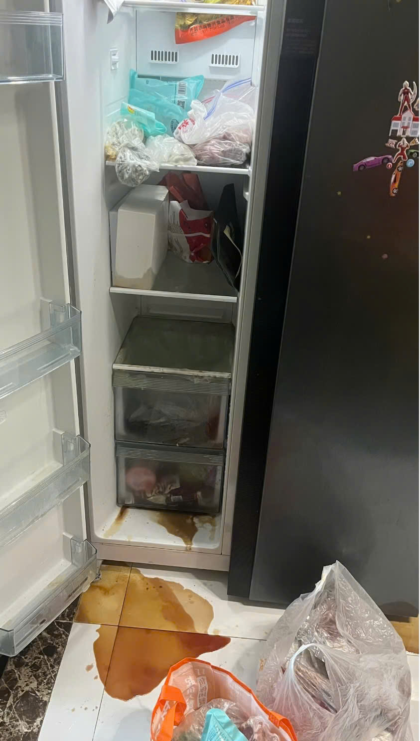 Mẹ vợ phát hiện chất lỏng màu đỏ rỉ ra từ tủ lạnh, mùi hôi thối kỳ lạ khi đến thăm con gái: "Tôi hét toáng, vội gọi cho con rể"- Ảnh 2. Mẹ vợ phát hiện chất lỏng màu đỏ rỉ ra từ tủ lạnh, mùi hôi thối kỳ lạ khi đến thăm con gái: "Tôi hét toáng, vội gọi cho con rể"- Ảnh 2.
