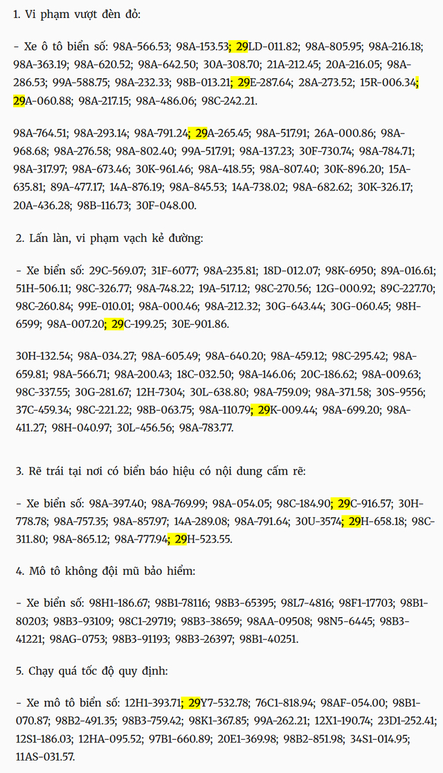 Hàng loạt chủ xe Hà Nội bị phạt nguội theo Nghị định 168 về vi phạm giao thông - Ảnh 3.