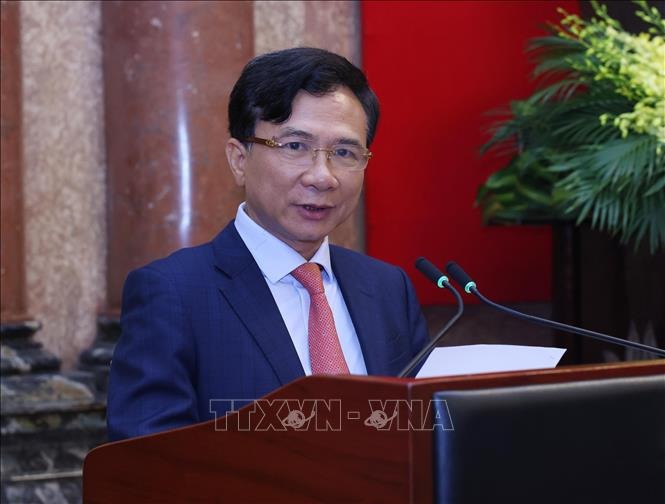Chủ tịch nước Lương Cường trao quyết định bổ nhiệm 3 Phó Chủ nhiệm Văn phòng Chủ tịch nước- Ảnh 4.