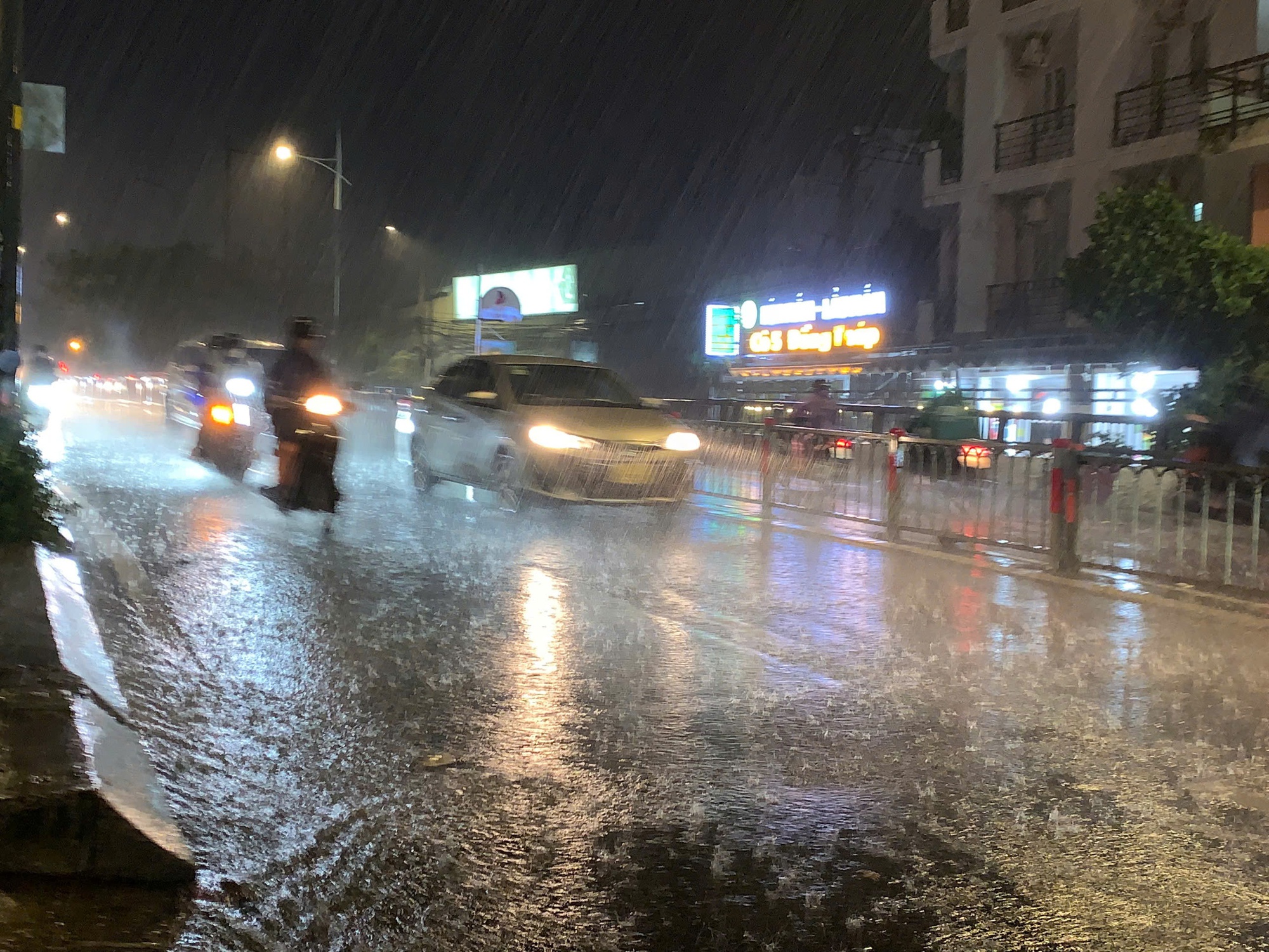 TP HCM đang mưa lớn kèm theo gió giật mạnh, có nơi cúp điện - Ảnh 2.