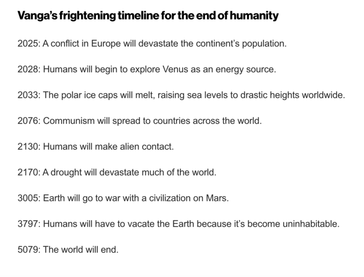 Dự đo&aacute;n của 4 nh&agrave; ngoại cảm nổi tiếng về những g&igrave; sẽ xảy ra trong năm 2025 - Ảnh 2.