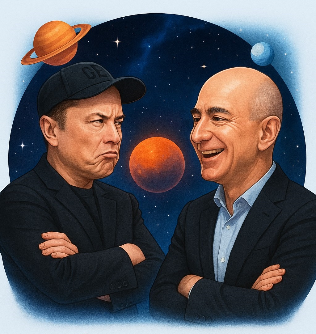 Kẻ thích “troll” cả thế giới, người ngồi im thâu tóm tất cả: Elon Musk và Jeff Bezos ai thực sự đang thắng?- Ảnh 1.