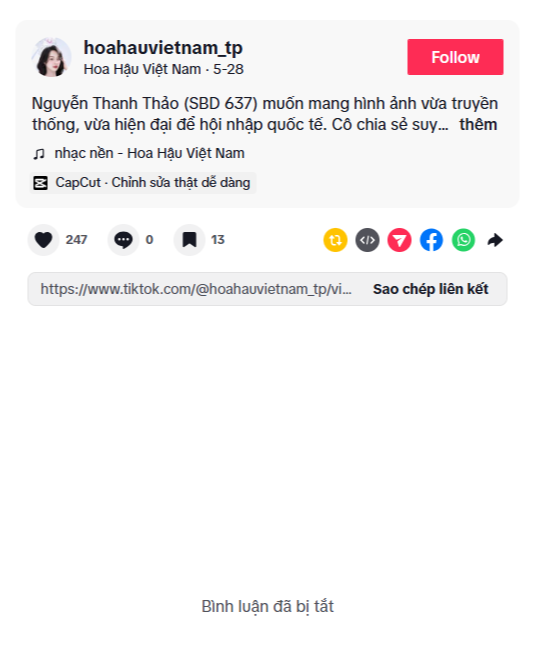 Nguyễn Thanh Thảo - thí sinh Hoa hậu Việt Nam lên tiếng về quá khứ nóng trên mạng, là ai?- Ảnh 8. Nguyễn Thanh Thảo - thí sinh Hoa hậu Việt Nam lên tiếng về quá khứ nóng trên mạng, là ai?- Ảnh 8.
