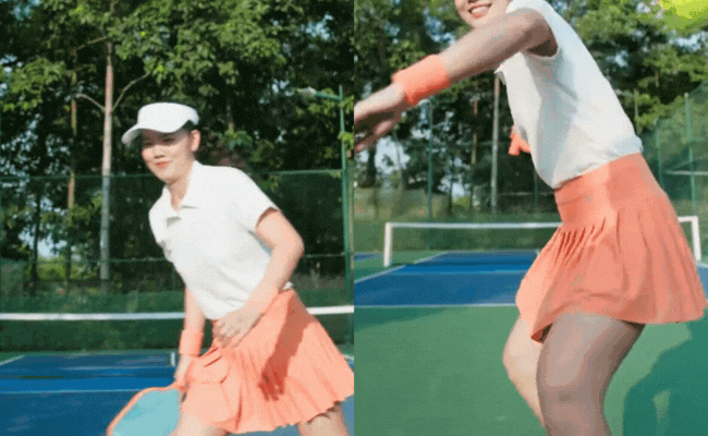 Ánh Viên "lên đồ" chơi pickleball, nhan sắc đẹp ngỡ ngàng, động tác vụng về nhưng cực nhanh đã "quẩy" banh nóc! - Ảnh 1. Ánh Viên "lên đồ" chơi pickleball, nhan sắc đẹp ngỡ ngàng, động tác vụng về nhưng cực nhanh đã "quẩy" banh nóc! - Ảnh 1.