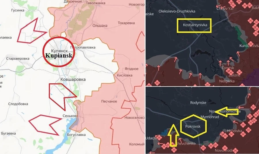 Ba hướng tấn công của Nga Ba hướng tấn công của Nga ở Ukraine