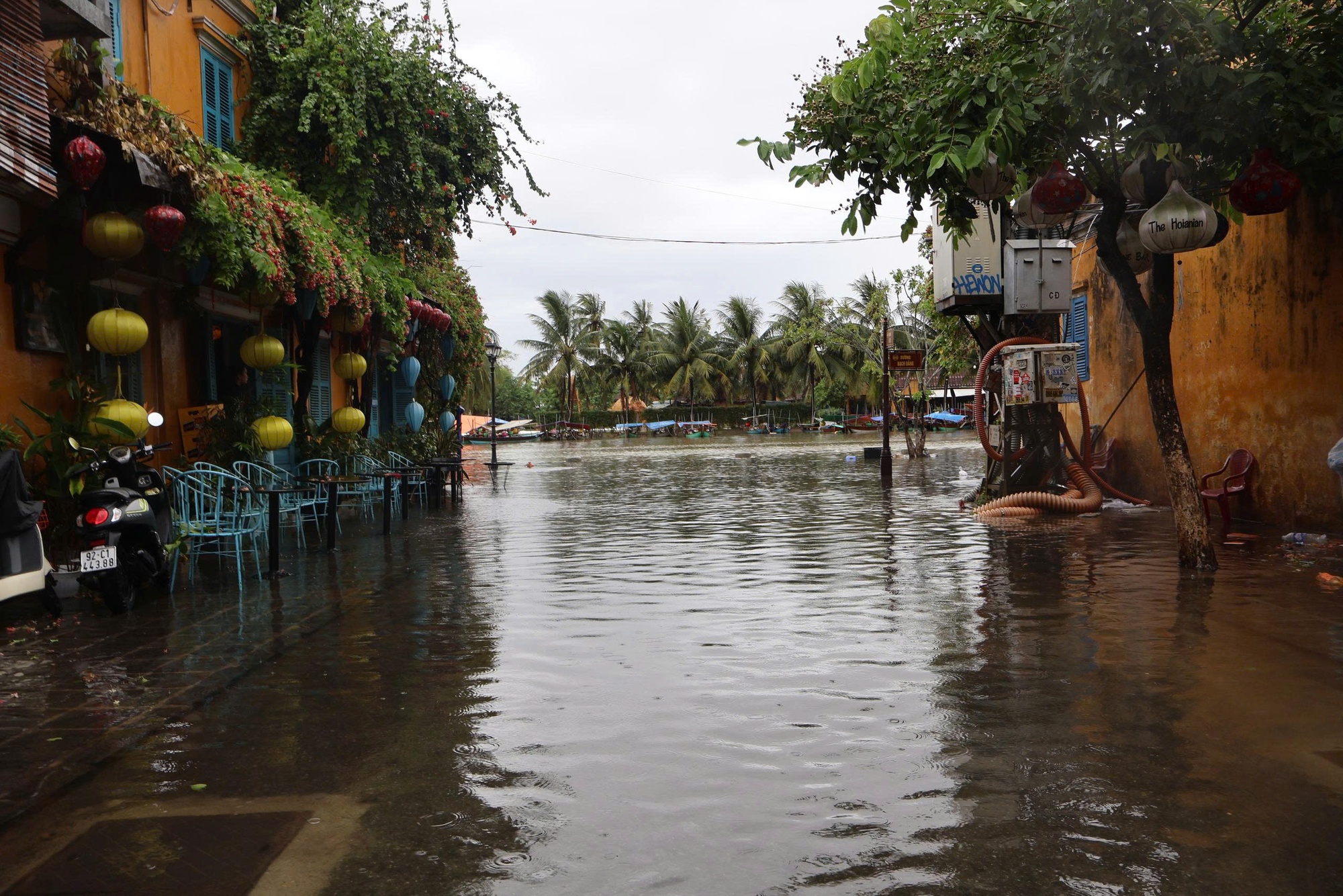 Ảnh hưởng bão số 1: Phố cổ Hội An ngập sâu, sạt lở nhiều điểm đường lên bán đảo Sơn Trà- Ảnh 24.
