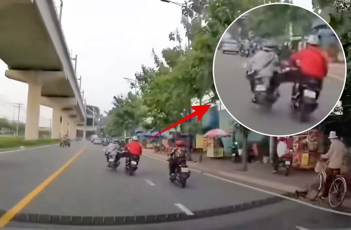 Lời khai của kẻ đạp ngã xe máy Tại TP . HCM gây thương tích cho nạn nhân - Ảnh 1.
