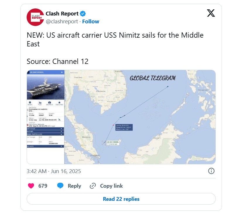 Mỹ đột ngột điều động h&agrave;ng chục m&aacute;y bay tiếp liệu, đưa t&agrave;u s&acirc;n bay đến Trung Đ&ocirc;ng- Ảnh 2.