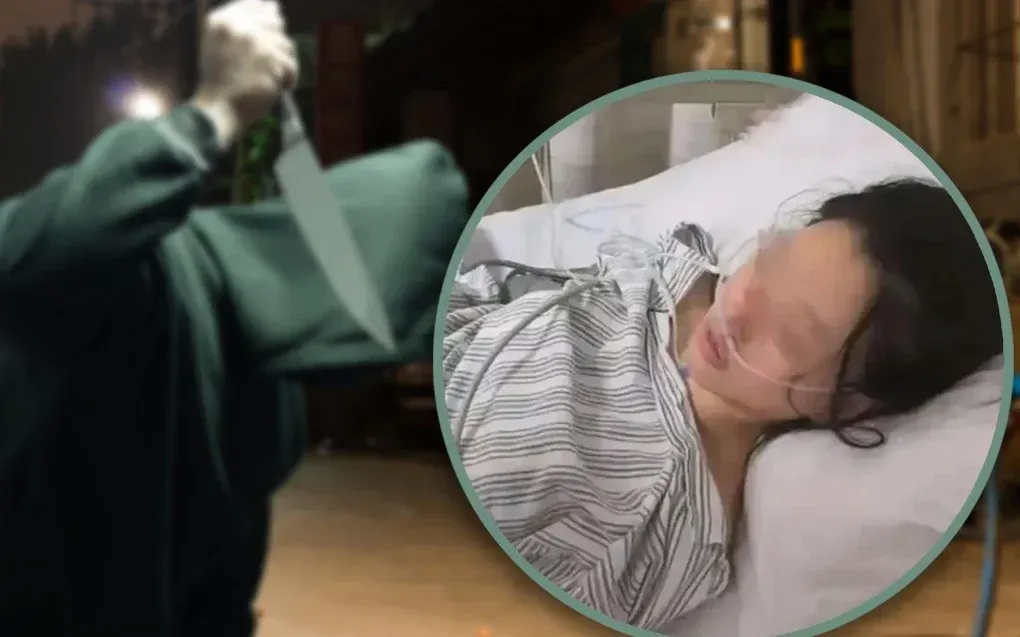 Bị đâm 22 nhát dao ở khu thương mại, người phụ nữ Trung Quốc thoát chết thần kỳ nhờ nâng ngực- Ảnh 1. Bị đâm 22 nhát dao ở khu thương mại, người phụ nữ Trung Quốc thoát chết thần kỳ nhờ nâng ngực- Ảnh 1.