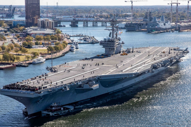Tàu sân bay Gerald R . Ford được triển khai đến Trung Đông giữa căng thẳng Israel - Iran - Ảnh 1.