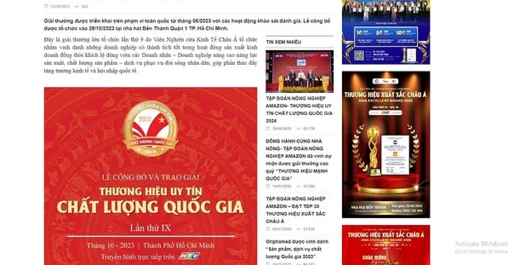 Doanh nghiệp Hải Sen bị bắt vì hàng giả: Vinh danh chất lượng quốc gia có vấn đề gì? - Ảnh 1.