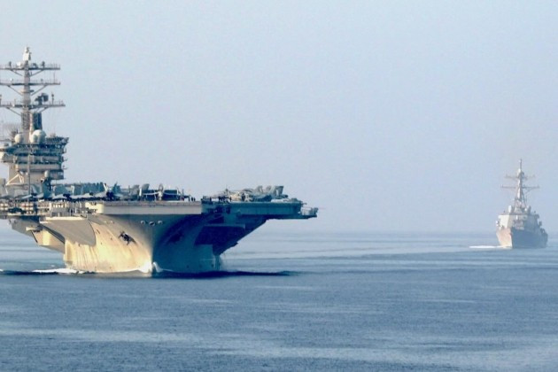 Mỹ Lần đầu triển khai đồng thời 4 tàu sân bay ở Trung Đông , bao gồm tàu sân bay Mỹ - Ảnh 1.