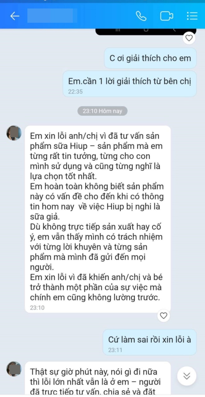 2 năm chi h&agrave;ng chục triệu mua sữa giả Hiup, mẹ đau đớn hỏi người b&aacute;n th&igrave; chỉ nhận được lời đ&ugrave;n đẩy tr&aacute;ch nhiệm cho NSX- Ảnh 5.