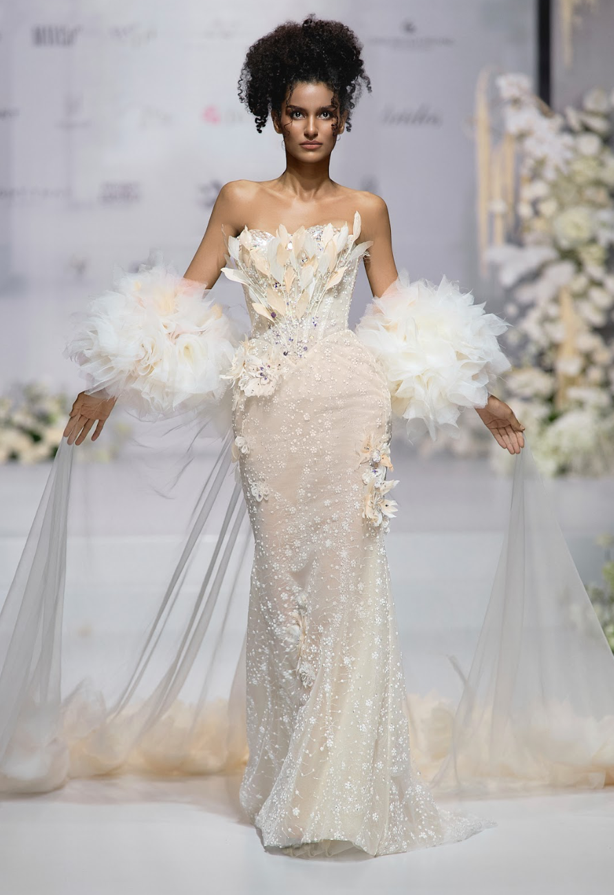 Hoa hậu Đoàn Thiên Ân làm cô dâu xinh đẹp trong show diễn của NTK Kim Anh Lê- Ảnh 6.