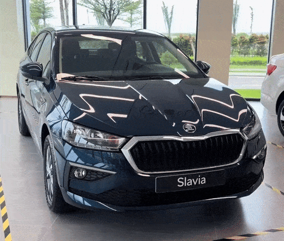 Skoda Slavia lộ 4 bản trước khi ra mắt Việt Nam: Giá tạm tính từ 450 triệu đồng, 2 màn hình lớn, máy turbo, gầm cao vượt hẳn Vios, Accent - Ảnh 8.