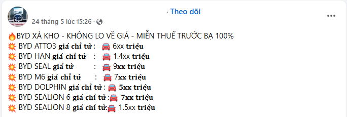 Loạt xe BYD giảm giá mạnh tại Việt Nam, có mẫu 'sale-off' gần 200 triệu - Ảnh 3.