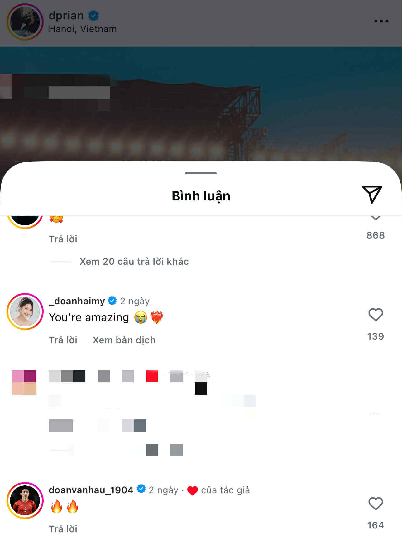 Đoàn Văn Hậu thả nhẹ icon đã được DPR Ian thả tim ầm ầm, Doãn Hải My chỉ nhận “sự lạnh lùng”- Ảnh 1. Đoàn Văn Hậu thả nhẹ icon đã được DPR Ian thả tim ầm ầm, Doãn Hải My chỉ nhận “sự lạnh lùng”- Ảnh 1.