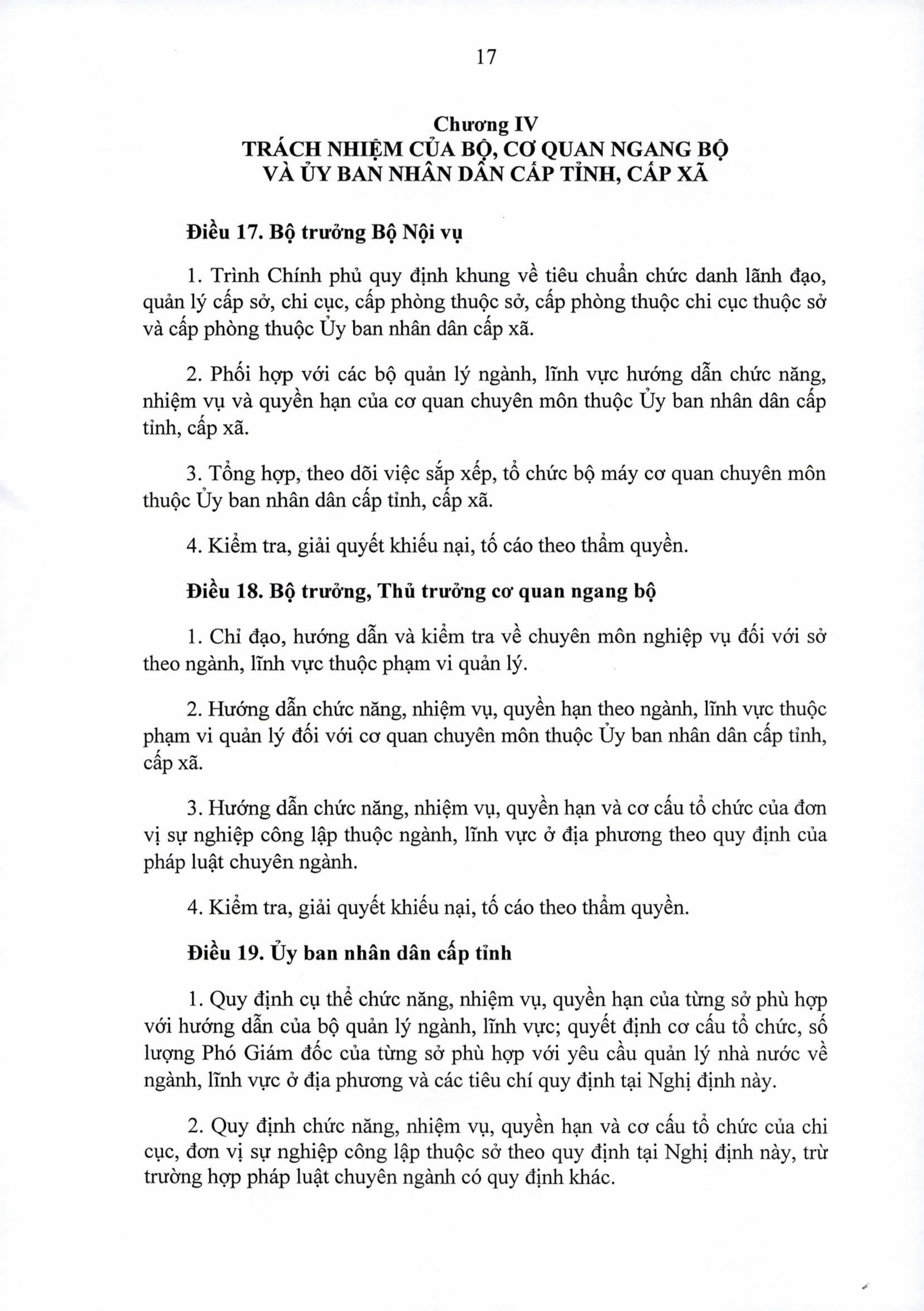 Nghị định 150/NĐ-CP quy định tổ chức các cơ quan chuyên môn thuộc UBND cấp tỉnh và UBND xã, phường, đặc khu- Ảnh 17.