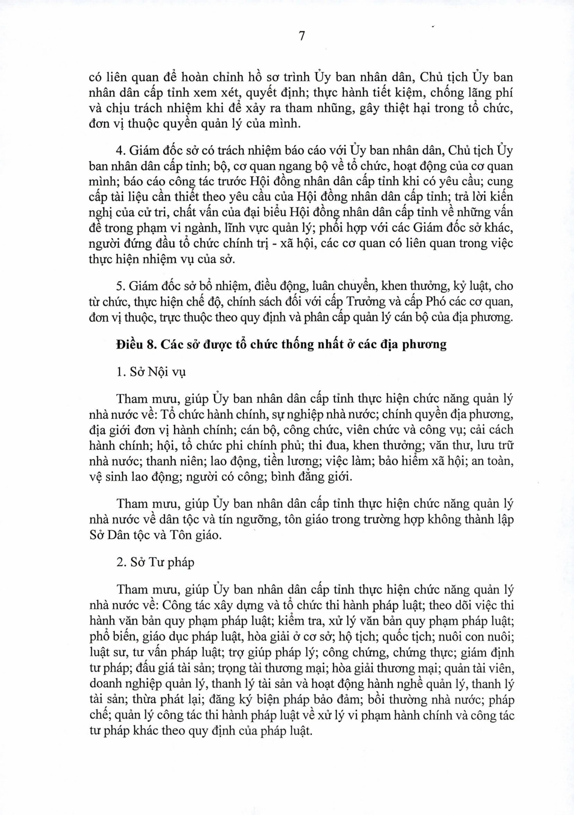 Nghị định 150/NĐ-CP quy định tổ chức các cơ quan chuyên môn thuộc UBND cấp tỉnh và UBND xã, phường, đặc khu- Ảnh 7.