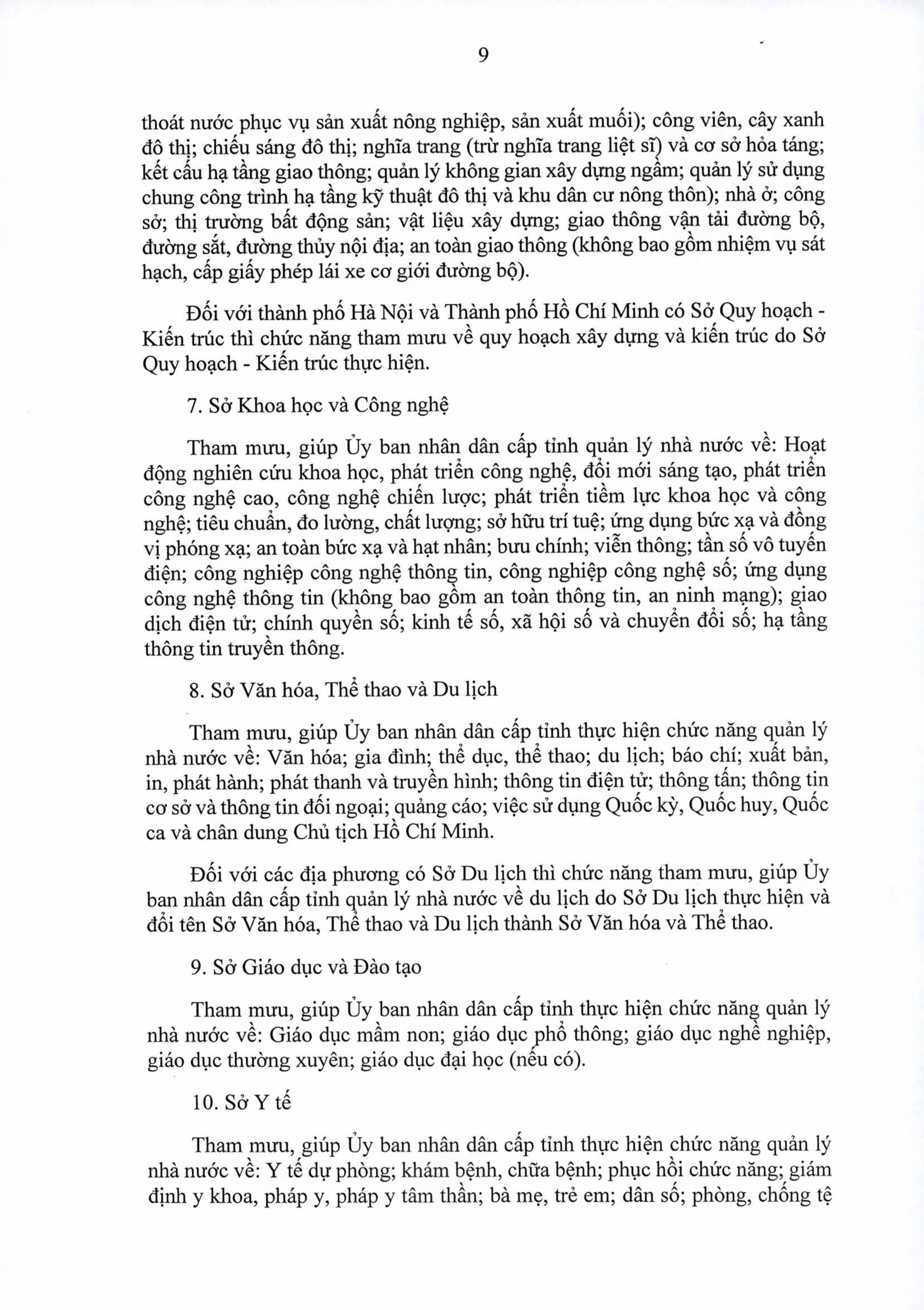 Nghị định 150/NĐ-CP quy định tổ chức các cơ quan chuyên môn thuộc UBND cấp tỉnh và UBND xã, phường, đặc khu- Ảnh 9.