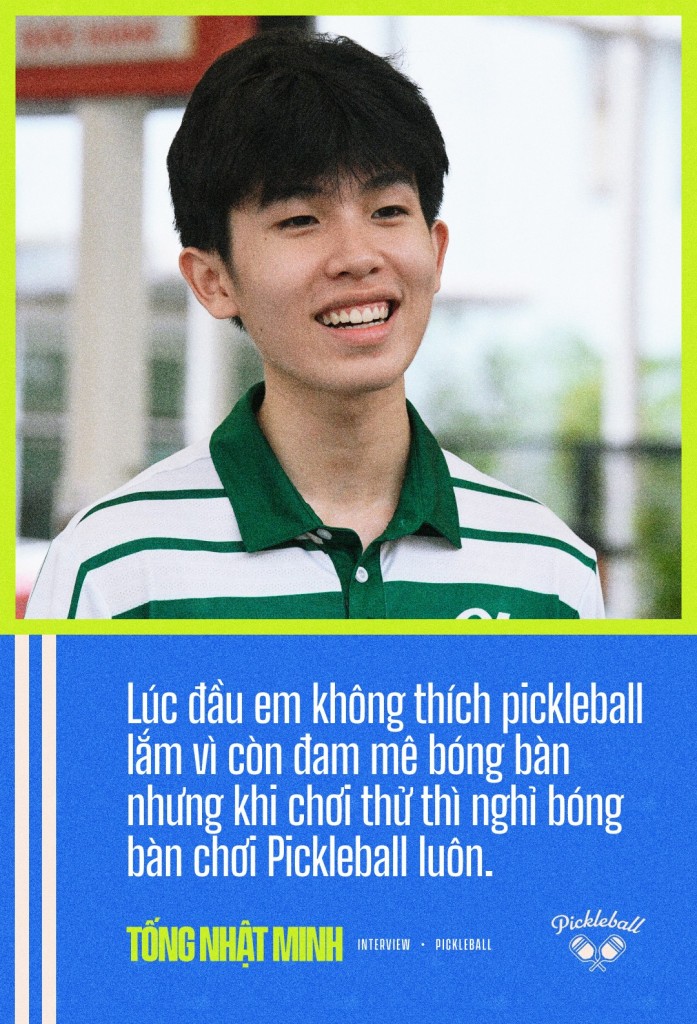 Hiện tượng Pickleball 17 tuổi Tống Nhật Minh: Từng bị ép cầm vợt mà giờ "quật ngã" cả top 2 châu Á - Ảnh 2. Hiện tượng Pickleball 17 tuổi Tống Nhật Minh: Từng bị ép cầm vợt mà giờ "quật ngã" cả top 2 châu Á - Ảnh 2.