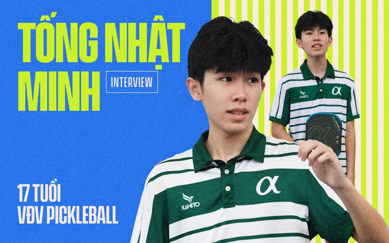 Hiện tượng Pickleball 17 tuổi Tống Nhật Minh: Từng bị ép cầm vợt mà giờ "quật ngã" cả top 2 châu Á - Ảnh 1. Hiện tượng Pickleball 17 tuổi Tống Nhật Minh: Từng bị ép cầm vợt mà giờ "quật ngã" cả top 2 châu Á - Ảnh 1.