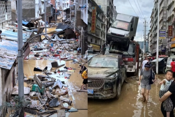 Lũ lịch sử ở Trung Quốc: Những hình ảnh khó tin - Ảnh 5.