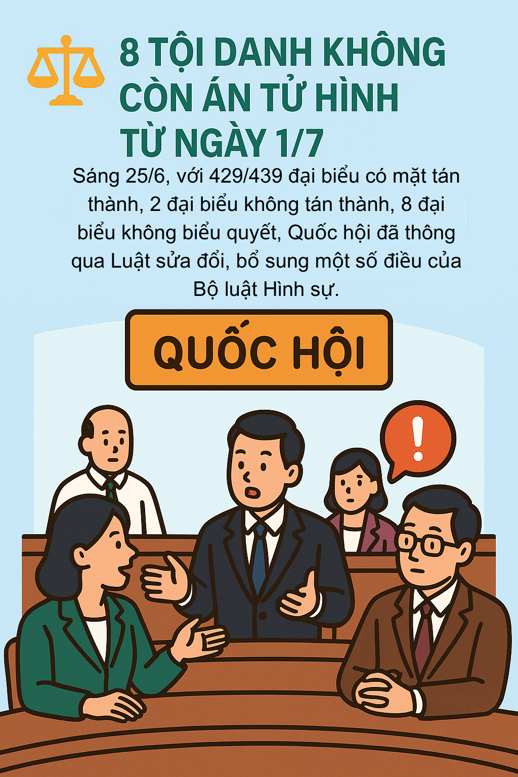 Từ 1 / 7 / 2025 , 8 tội danh không còn án tử hình và hình phạt thay thế - Ảnh 1.