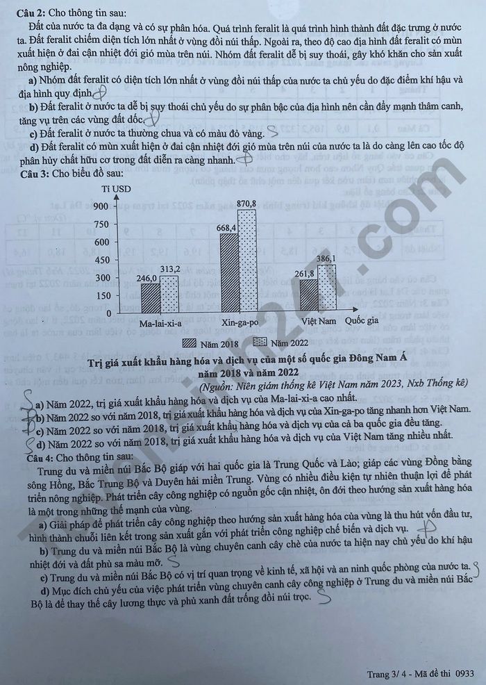 Cập nhật Đáp án các môn tự chọn thi tốt nghiệp THPT 2025 cho thí sinh - Ảnh 22.