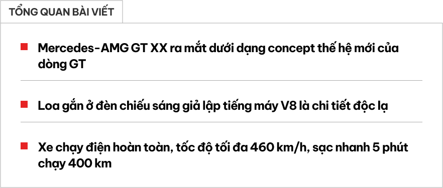 Mercedes-AMG GT đời mới này gắn loa ở đèn pha để giả một thứ tiếng mà fan xe xăng yêu thích - Ảnh 1.